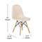 Flash Furniture Off-White Faux Sherpa Accent Chair with Wood Legs DL-10-W-GG - alternate 5
